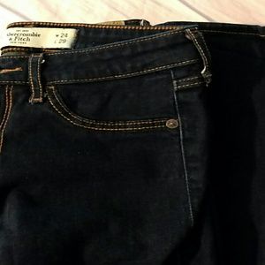 Abercrombie dark wash jeggings. 00/ 24x29